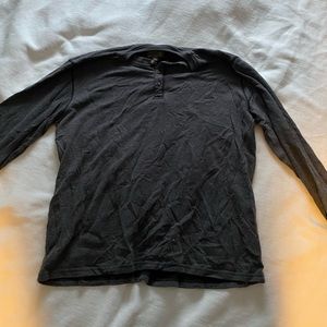 Grey lucky brand long sleeve shirt